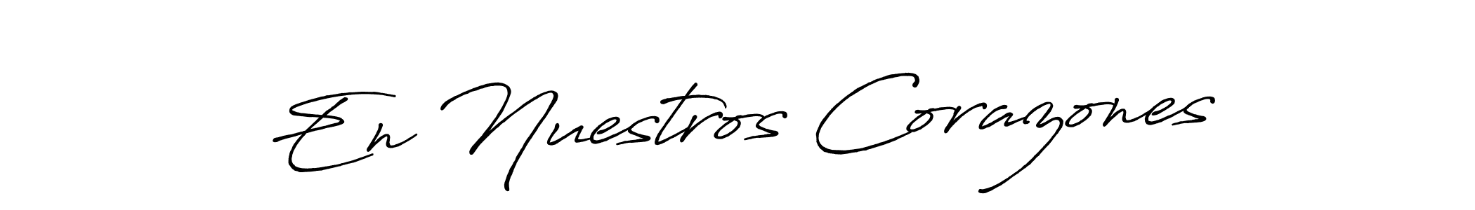 En Nuestros Corazones stylish signature style. Best Handwritten Sign (Antro_Vectra_Bolder) for my name. Handwritten Signature Collection Ideas for my name En Nuestros Corazones. En Nuestros Corazones signature style 7 images and pictures png