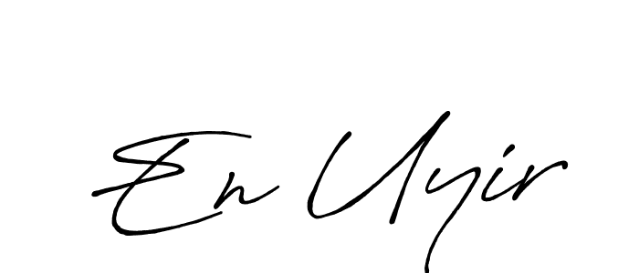 Similarly Antro_Vectra_Bolder is the best handwritten signature design. Signature creator online .You can use it as an online autograph creator for name En Uyir. En Uyir signature style 7 images and pictures png