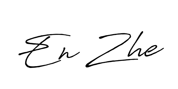 Similarly Antro_Vectra_Bolder is the best handwritten signature design. Signature creator online .You can use it as an online autograph creator for name En Zhe. En Zhe signature style 7 images and pictures png