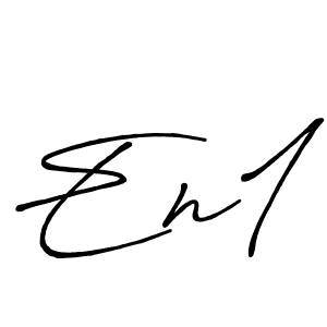 Also we have En1 name is the best signature style. Create professional handwritten signature collection using Antro_Vectra_Bolder autograph style. En1 signature style 7 images and pictures png