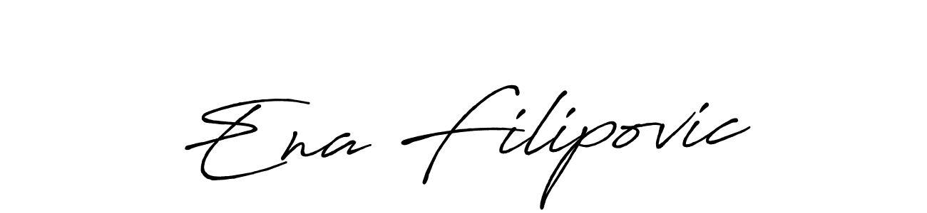 How to make Ena Filipovic name signature. Use Antro_Vectra_Bolder style for creating short signs online. This is the latest handwritten sign. Ena Filipovic signature style 7 images and pictures png