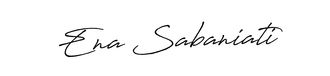 Make a short Ena Sabaniati signature style. Manage your documents anywhere anytime using Antro_Vectra_Bolder. Create and add eSignatures, submit forms, share and send files easily. Ena Sabaniati signature style 7 images and pictures png