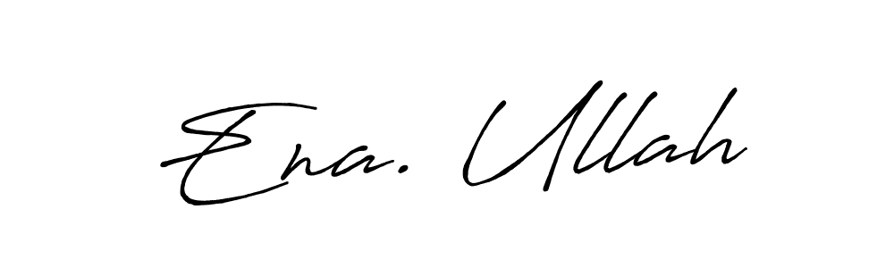 How to make Ena. Ullah signature? Antro_Vectra_Bolder is a professional autograph style. Create handwritten signature for Ena. Ullah name. Ena. Ullah signature style 7 images and pictures png