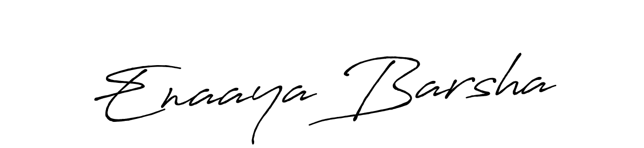 Create a beautiful signature design for name Enaaya Barsha. With this signature (Antro_Vectra_Bolder) fonts, you can make a handwritten signature for free. Enaaya Barsha signature style 7 images and pictures png