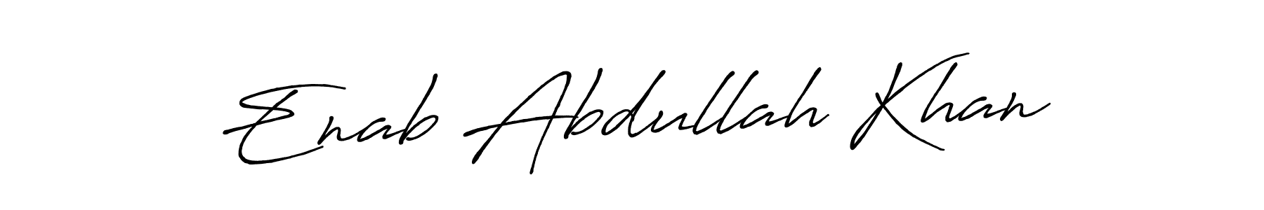 It looks lik you need a new signature style for name Enab Abdullah Khan. Design unique handwritten (Antro_Vectra_Bolder) signature with our free signature maker in just a few clicks. Enab Abdullah Khan signature style 7 images and pictures png