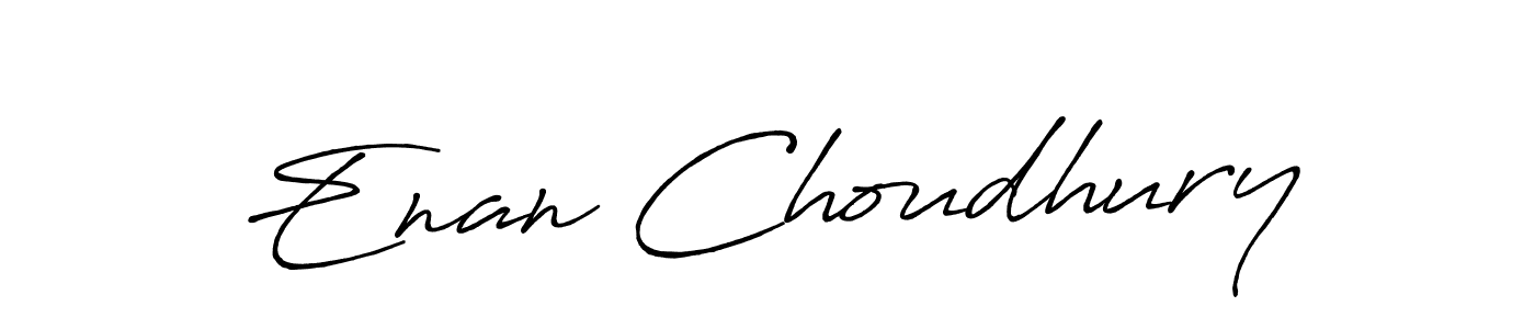Use a signature maker to create a handwritten signature online. With this signature software, you can design (Antro_Vectra_Bolder) your own signature for name Enan Choudhury. Enan Choudhury signature style 7 images and pictures png
