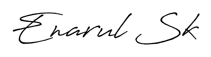 Achieve flawless digital penmanship with Enarul Sk name in Antro_Vectra_Bolder font. The perfect tool for creating online signatures. Enarul Sk signature style 7 images and pictures png