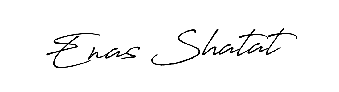 It looks lik you need a new signature style for name Enas Shatat. Design unique handwritten (Antro_Vectra_Bolder) signature with our free signature maker in just a few clicks. Enas Shatat signature style 7 images and pictures png