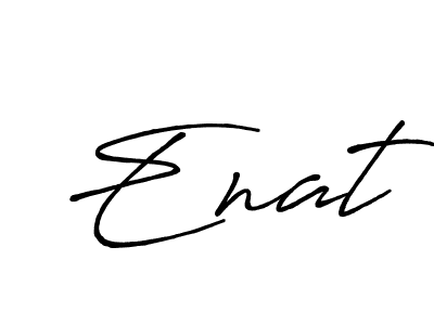 How to make Enat signature? Antro_Vectra_Bolder is a professional autograph style. Create handwritten signature for Enat name. Enat signature style 7 images and pictures png