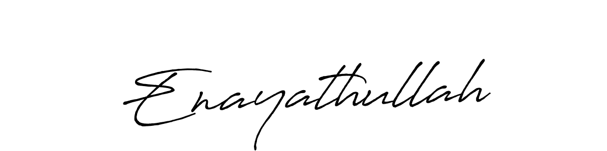 Create a beautiful signature design for name Enayathullah. With this signature (Antro_Vectra_Bolder) fonts, you can make a handwritten signature for free. Enayathullah signature style 7 images and pictures png