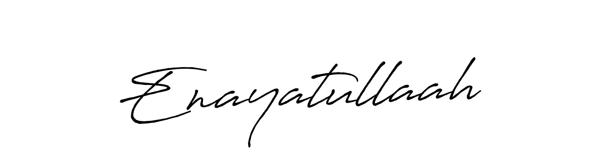 Enayatullaah stylish signature style. Best Handwritten Sign (Antro_Vectra_Bolder) for my name. Handwritten Signature Collection Ideas for my name Enayatullaah. Enayatullaah signature style 7 images and pictures png