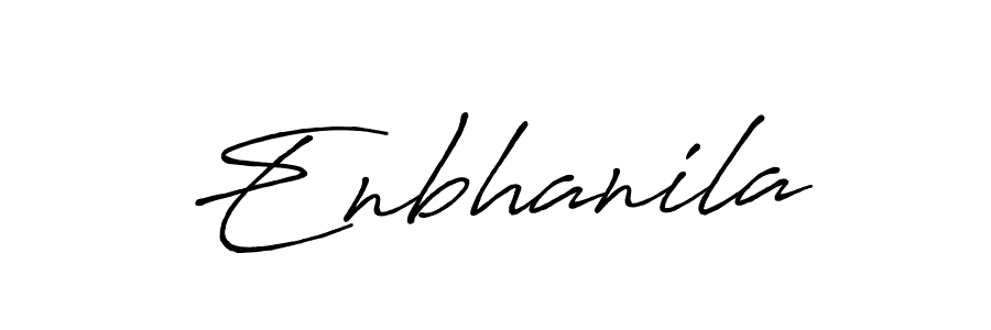 Use a signature maker to create a handwritten signature online. With this signature software, you can design (Antro_Vectra_Bolder) your own signature for name Enbhanila. Enbhanila signature style 7 images and pictures png
