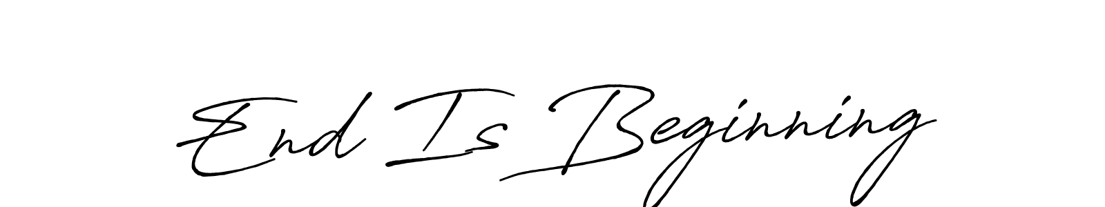 How to make End Is Beginning signature? Antro_Vectra_Bolder is a professional autograph style. Create handwritten signature for End Is Beginning name. End Is Beginning signature style 7 images and pictures png