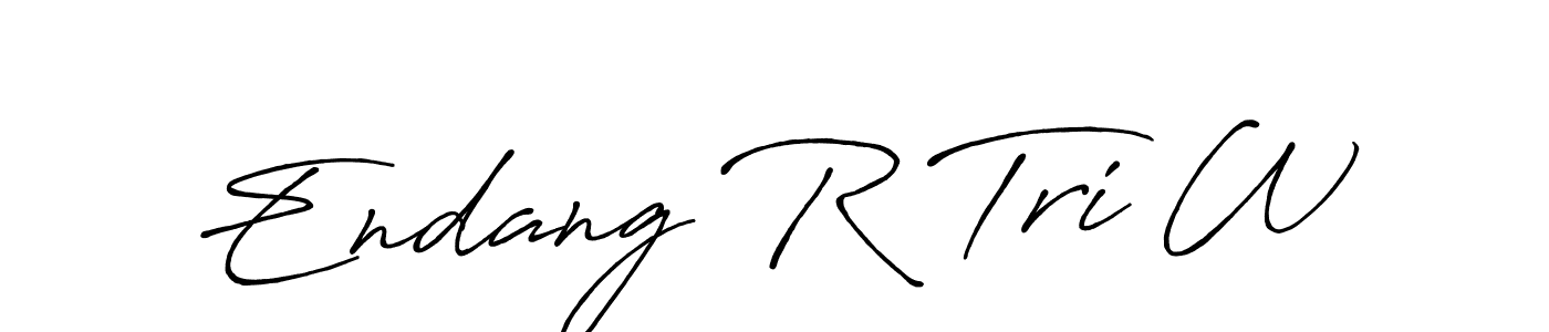 Once you've used our free online signature maker to create your best signature Antro_Vectra_Bolder style, it's time to enjoy all of the benefits that Endang R Tri W name signing documents. Endang R Tri W signature style 7 images and pictures png