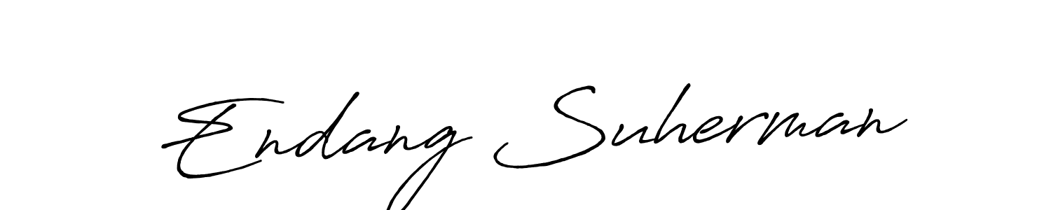 You should practise on your own different ways (Antro_Vectra_Bolder) to write your name (Endang Suherman) in signature. don't let someone else do it for you. Endang Suherman signature style 7 images and pictures png