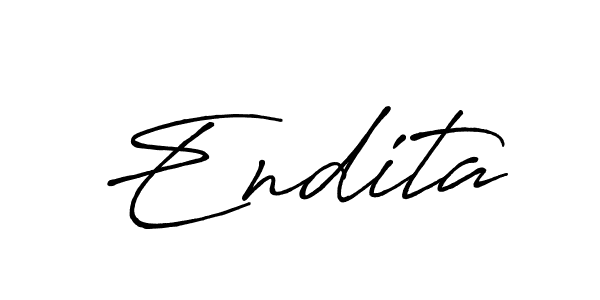 How to make Endita signature? Antro_Vectra_Bolder is a professional autograph style. Create handwritten signature for Endita name. Endita signature style 7 images and pictures png