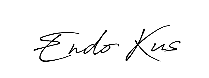 How to make Endo Kus name signature. Use Antro_Vectra_Bolder style for creating short signs online. This is the latest handwritten sign. Endo Kus signature style 7 images and pictures png