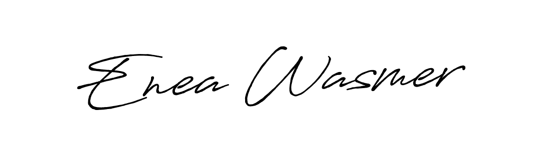 How to make Enea Wasmer name signature. Use Antro_Vectra_Bolder style for creating short signs online. This is the latest handwritten sign. Enea Wasmer signature style 7 images and pictures png
