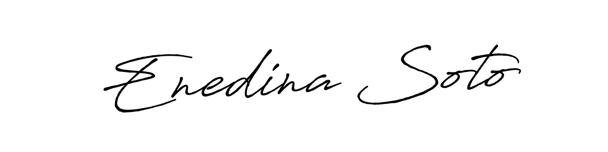 The best way (Antro_Vectra_Bolder) to make a short signature is to pick only two or three words in your name. The name Enedina Soto include a total of six letters. For converting this name. Enedina Soto signature style 7 images and pictures png