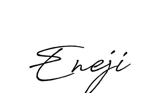 Make a beautiful signature design for name Eneji. With this signature (Antro_Vectra_Bolder) style, you can create a handwritten signature for free. Eneji signature style 7 images and pictures png