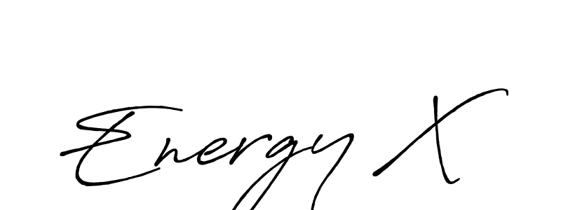 The best way (Antro_Vectra_Bolder) to make a short signature is to pick only two or three words in your name. The name Energy X include a total of six letters. For converting this name. Energy X signature style 7 images and pictures png