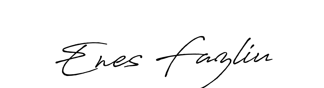 Also we have Enes Fazliu name is the best signature style. Create professional handwritten signature collection using Antro_Vectra_Bolder autograph style. Enes Fazliu signature style 7 images and pictures png