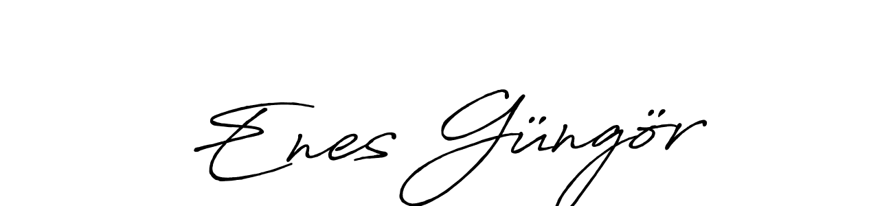 It looks lik you need a new signature style for name Enes Güngör. Design unique handwritten (Antro_Vectra_Bolder) signature with our free signature maker in just a few clicks. Enes Güngör signature style 7 images and pictures png