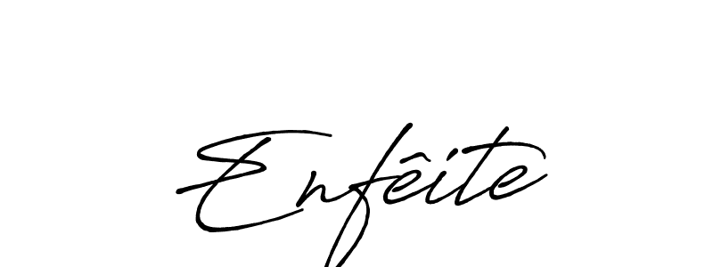 Create a beautiful signature design for name Enfêite. With this signature (Antro_Vectra_Bolder) fonts, you can make a handwritten signature for free. Enfêite signature style 7 images and pictures png