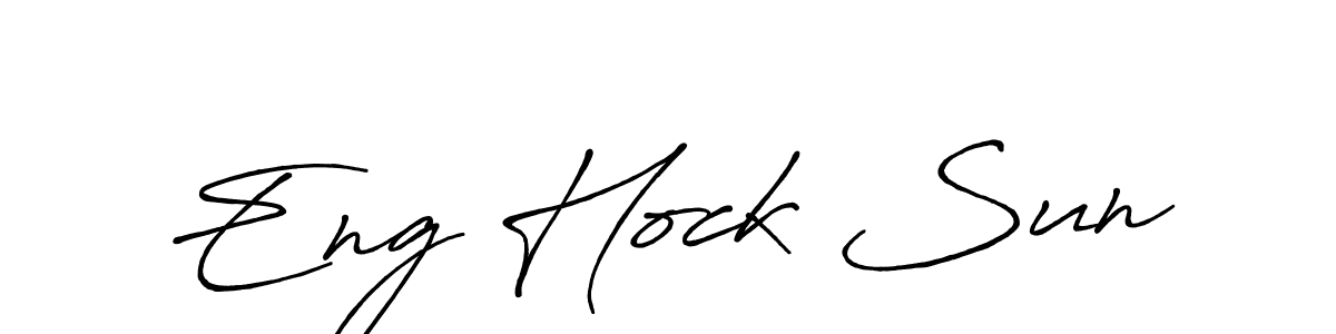 Antro_Vectra_Bolder is a professional signature style that is perfect for those who want to add a touch of class to their signature. It is also a great choice for those who want to make their signature more unique. Get Eng Hock Sun name to fancy signature for free. Eng Hock Sun signature style 7 images and pictures png