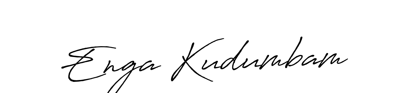 Antro_Vectra_Bolder is a professional signature style that is perfect for those who want to add a touch of class to their signature. It is also a great choice for those who want to make their signature more unique. Get Enga Kudumbam name to fancy signature for free. Enga Kudumbam signature style 7 images and pictures png