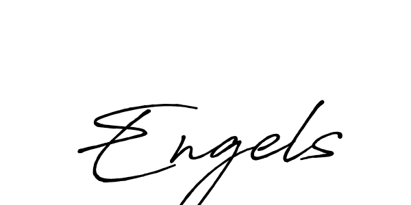 Use a signature maker to create a handwritten signature online. With this signature software, you can design (Antro_Vectra_Bolder) your own signature for name Engels. Engels signature style 7 images and pictures png