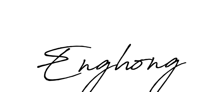 Create a beautiful signature design for name Enghong. With this signature (Antro_Vectra_Bolder) fonts, you can make a handwritten signature for free. Enghong signature style 7 images and pictures png