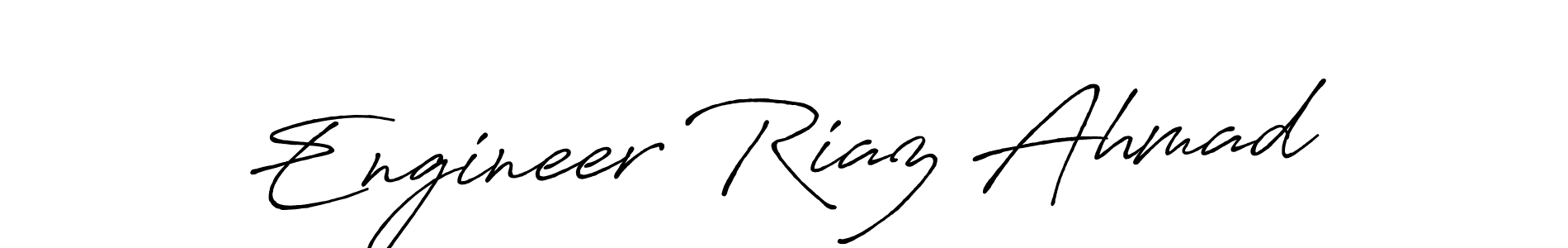 Make a beautiful signature design for name Engineer Riaz Ahmad. With this signature (Antro_Vectra_Bolder) style, you can create a handwritten signature for free. Engineer Riaz Ahmad signature style 7 images and pictures png