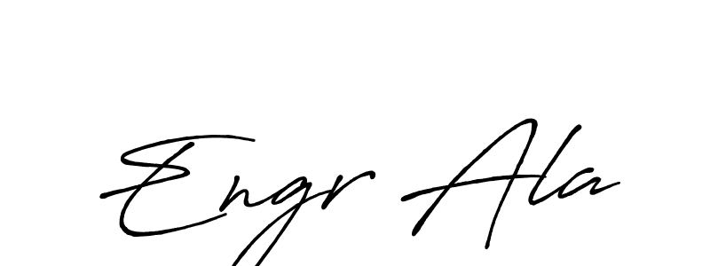 Also we have Engr Ala name is the best signature style. Create professional handwritten signature collection using Antro_Vectra_Bolder autograph style. Engr Ala signature style 7 images and pictures png