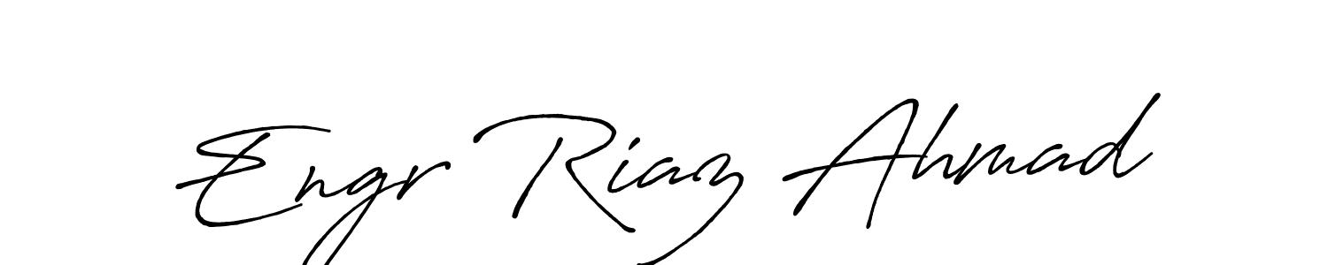 Engr Riaz Ahmad stylish signature style. Best Handwritten Sign (Antro_Vectra_Bolder) for my name. Handwritten Signature Collection Ideas for my name Engr Riaz Ahmad. Engr Riaz Ahmad signature style 7 images and pictures png