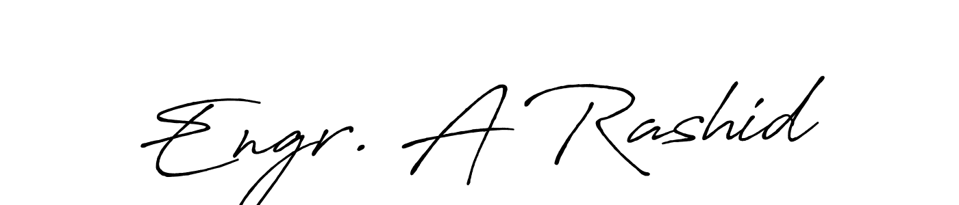 Design your own signature with our free online signature maker. With this signature software, you can create a handwritten (Antro_Vectra_Bolder) signature for name Engr. A Rashid. Engr. A Rashid signature style 7 images and pictures png