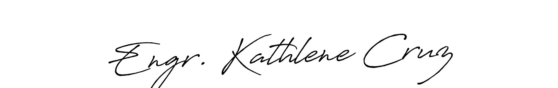 Engr. Kathlene Cruz stylish signature style. Best Handwritten Sign (Antro_Vectra_Bolder) for my name. Handwritten Signature Collection Ideas for my name Engr. Kathlene Cruz. Engr. Kathlene Cruz signature style 7 images and pictures png