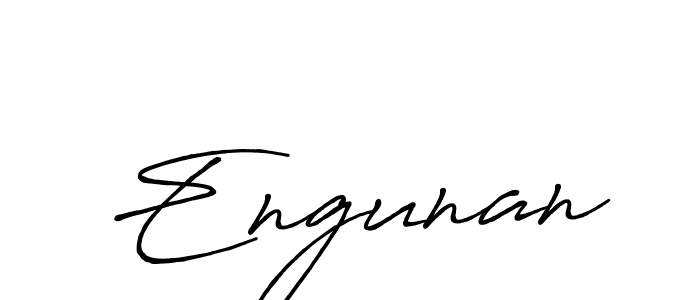 Make a beautiful signature design for name Engunan. With this signature (Antro_Vectra_Bolder) style, you can create a handwritten signature for free. Engunan signature style 7 images and pictures png