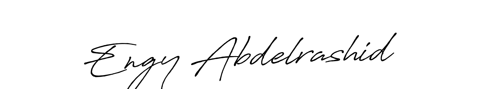 Make a beautiful signature design for name Engy Abdelrashid. With this signature (Antro_Vectra_Bolder) style, you can create a handwritten signature for free. Engy Abdelrashid signature style 7 images and pictures png