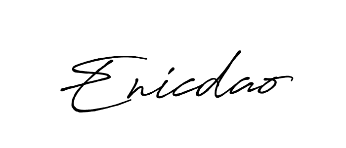 Make a beautiful signature design for name Enicdao. With this signature (Antro_Vectra_Bolder) style, you can create a handwritten signature for free. Enicdao signature style 7 images and pictures png