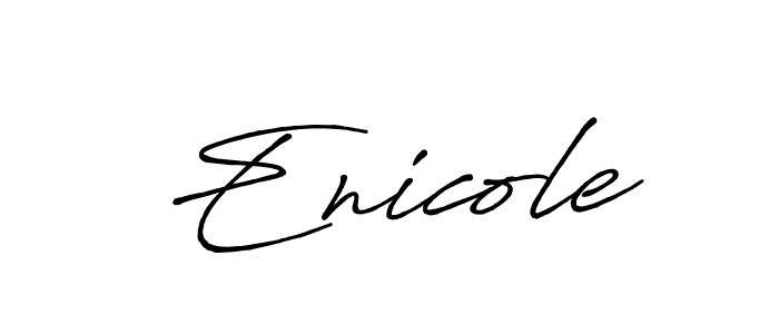 Create a beautiful signature design for name Enicole. With this signature (Antro_Vectra_Bolder) fonts, you can make a handwritten signature for free. Enicole signature style 7 images and pictures png