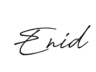 Create a beautiful signature design for name Enid. With this signature (Antro_Vectra_Bolder) fonts, you can make a handwritten signature for free. Enid signature style 7 images and pictures png