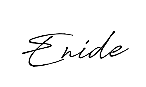 Enide stylish signature style. Best Handwritten Sign (Antro_Vectra_Bolder) for my name. Handwritten Signature Collection Ideas for my name Enide. Enide signature style 7 images and pictures png