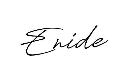 Enide stylish signature style. Best Handwritten Sign (Antro_Vectra_Bolder) for my name. Handwritten Signature Collection Ideas for my name Enide. Enide signature style 7 images and pictures png