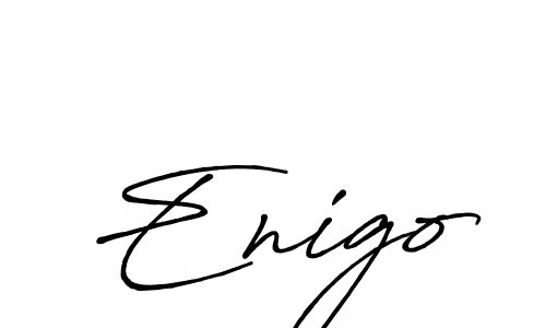 Enigo stylish signature style. Best Handwritten Sign (Antro_Vectra_Bolder) for my name. Handwritten Signature Collection Ideas for my name Enigo. Enigo signature style 7 images and pictures png