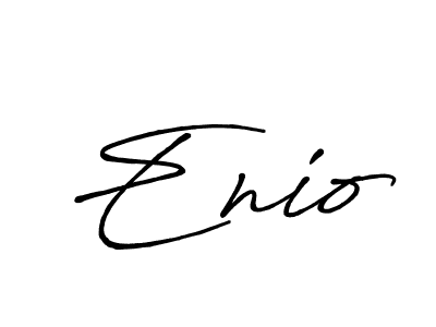 You should practise on your own different ways (Antro_Vectra_Bolder) to write your name (Enio) in signature. don't let someone else do it for you. Enio signature style 7 images and pictures png