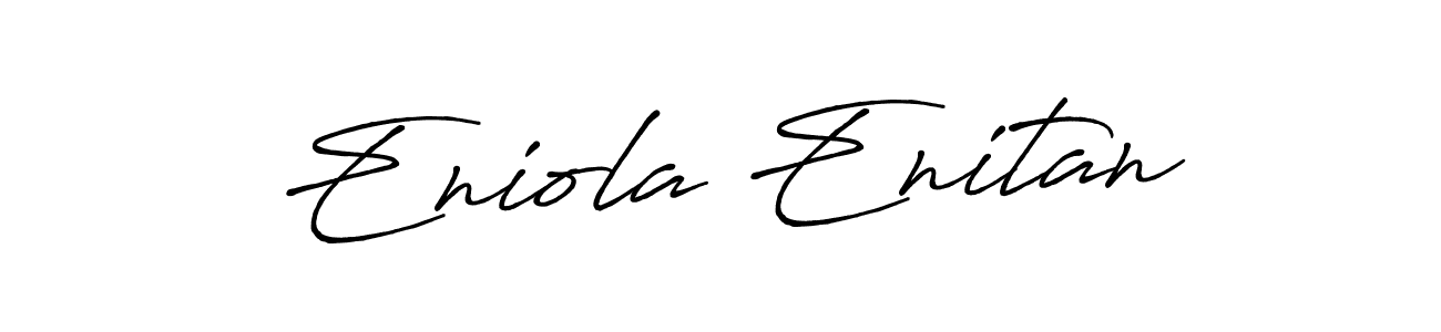 You should practise on your own different ways (Antro_Vectra_Bolder) to write your name (Eniola Enitan) in signature. don't let someone else do it for you. Eniola Enitan signature style 7 images and pictures png