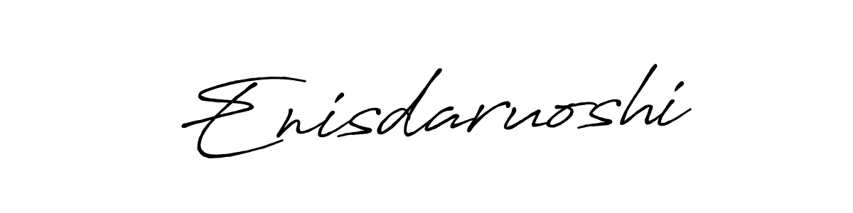 Similarly Antro_Vectra_Bolder is the best handwritten signature design. Signature creator online .You can use it as an online autograph creator for name Enisdaruoshi. Enisdaruoshi signature style 7 images and pictures png