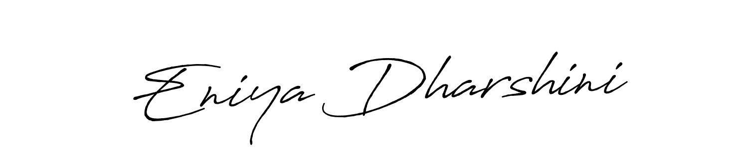 Antro_Vectra_Bolder is a professional signature style that is perfect for those who want to add a touch of class to their signature. It is also a great choice for those who want to make their signature more unique. Get Eniya Dharshini name to fancy signature for free. Eniya Dharshini signature style 7 images and pictures png