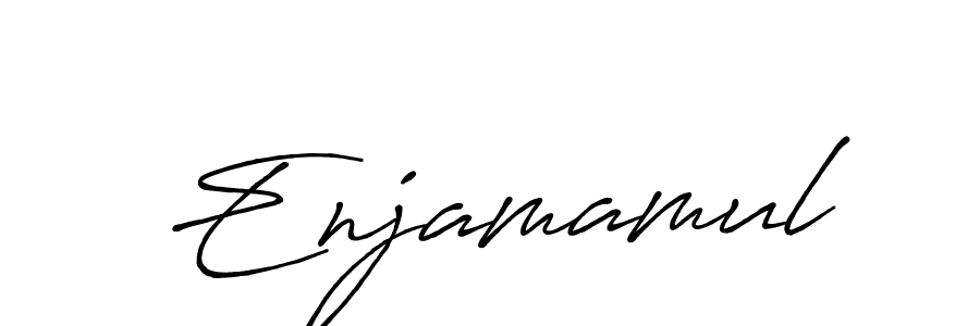How to make Enjamamul signature? Antro_Vectra_Bolder is a professional autograph style. Create handwritten signature for Enjamamul name. Enjamamul signature style 7 images and pictures png